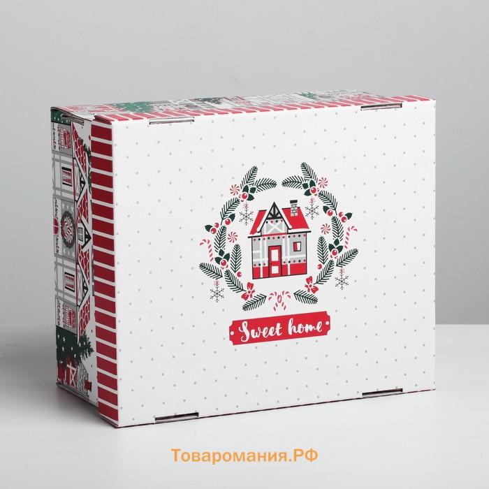 Складная коробка «Sweet home», 31.2 × 25.6 × 16.1 см