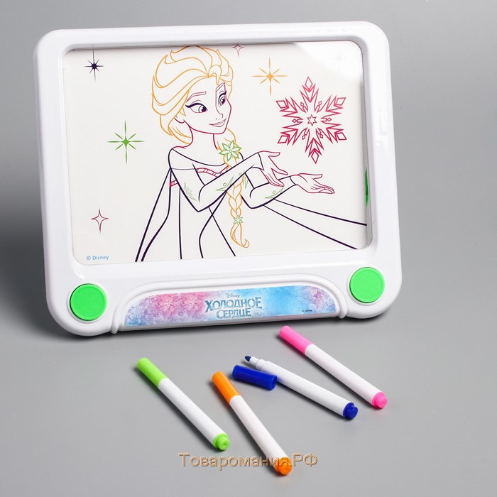 3D-планшет для рисования «Холодное сердце», неоновые маркеры, световые эффекты, с карточками