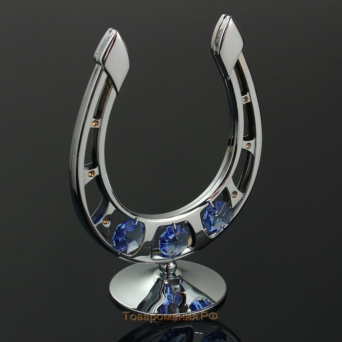 Сувенир «Подкова», 9×5×12 см, с кристаллами Сваровски