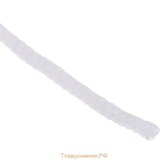 Шнур для рукоделия хлопковый  100% хлопок 4 мм, 50м/140гр (белый)