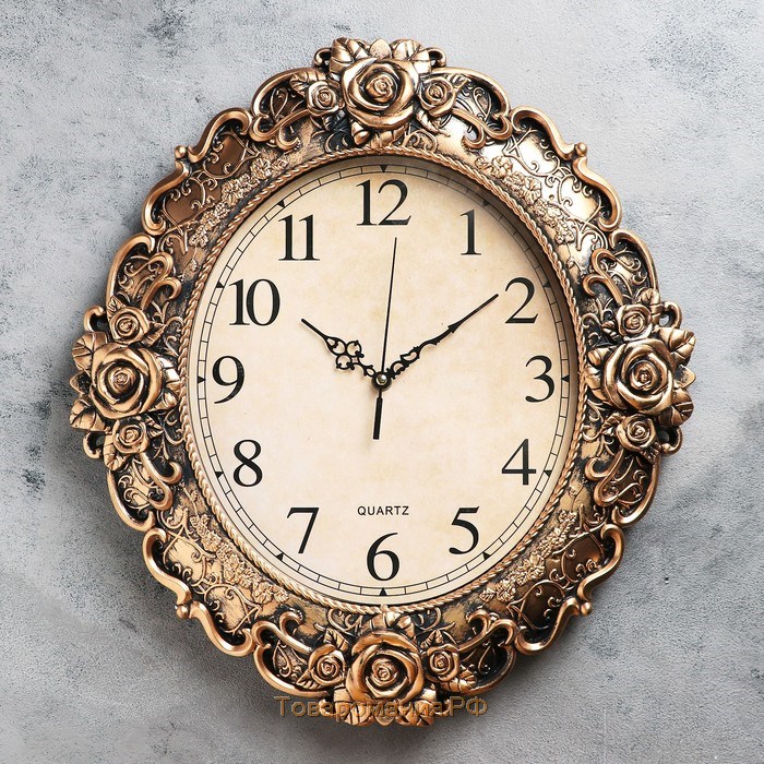 Часы настенные, серия: Интерьер, "Таунер", 45х41 см, микс