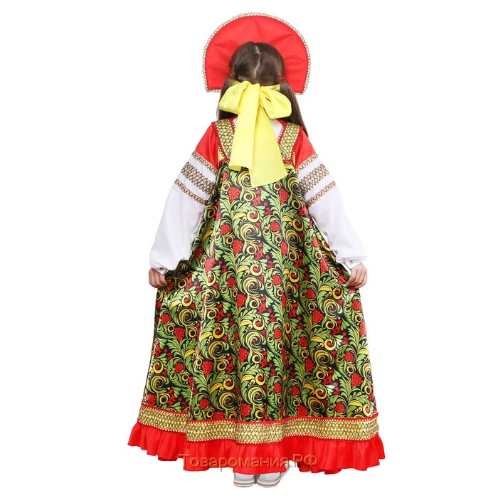Русский народный костюм «Рябинушка» для девочки, р. 38, рост 146 см