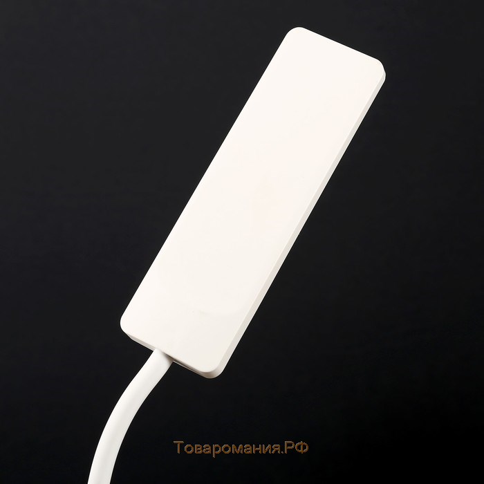 Лампа настольная «Санета» 3 режима 8 Вт USB(не в комплекте) белый 12.5×8×44 см RISALUX