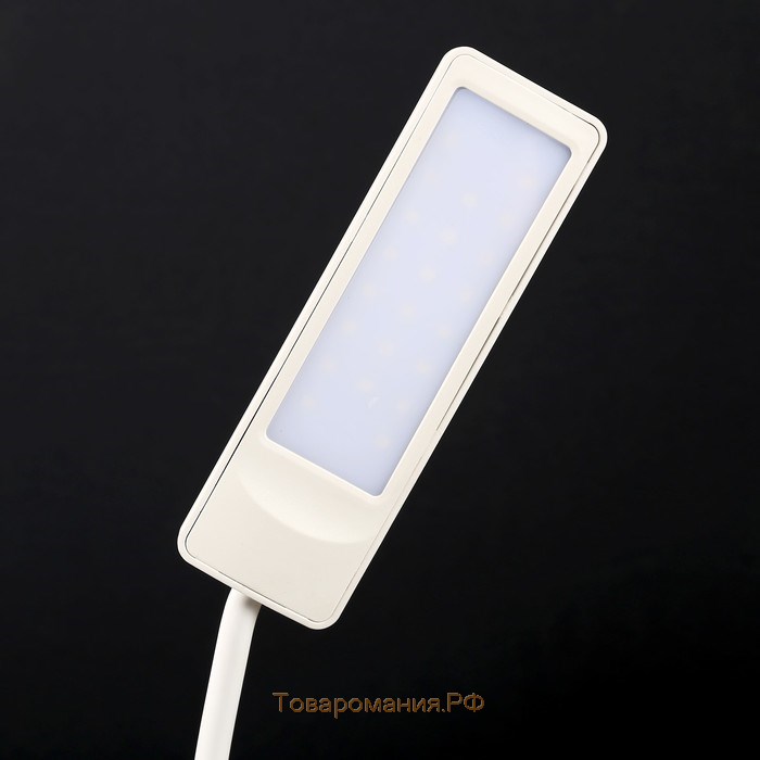 Лампа настольная «Санета» 3 режима 8 Вт USB(не в комплекте) белый 12.5×8×44 см RISALUX