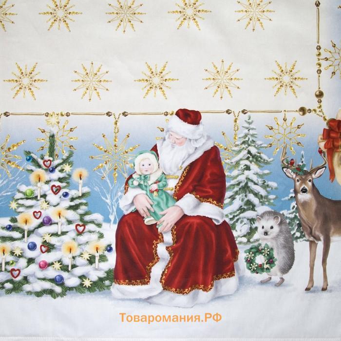 Скатерть новогодняя "" "Christmas time" 150х110см +/-3см с ГМВО, хл100%