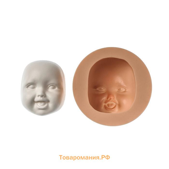 Молд силикон №973 "Лицо малыша" 6,5 х 5,5 см