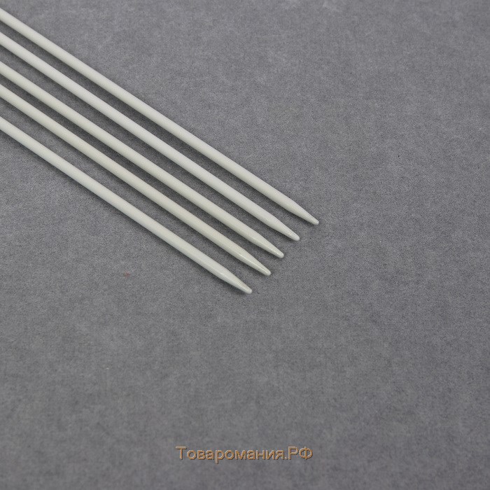 Спицы для вязания, чулочные, d = 2,25 мм, 35 см, 5 шт
