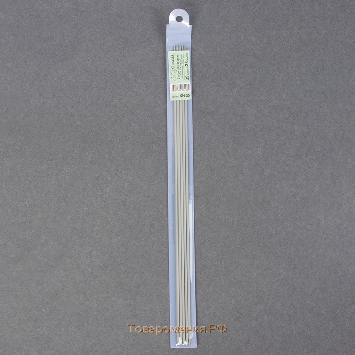 Спицы для вязания, чулочные, d = 2,25 мм, 35 см, 5 шт