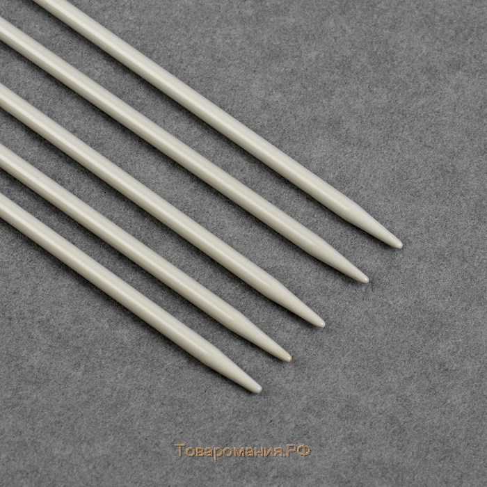 Спицы для вязания, чулочные, d = 3,5 мм, 35 см, 5 шт