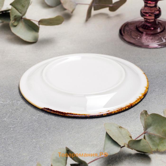 Тарелка пирожковая «Элиганс», d=15 см, цвет белый