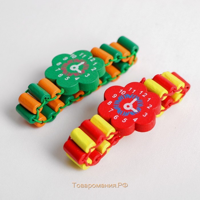Часы детские, на резиночке с фигурным циферблатом, цвета МИКС