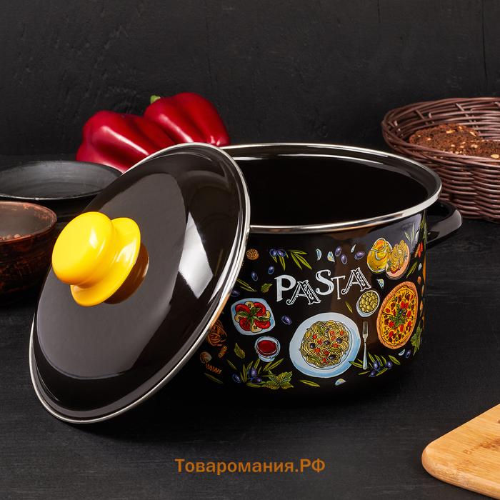 Кастрюля эмалированная Pasta, 3 л, d=18 см, цилиндрическая, индукция