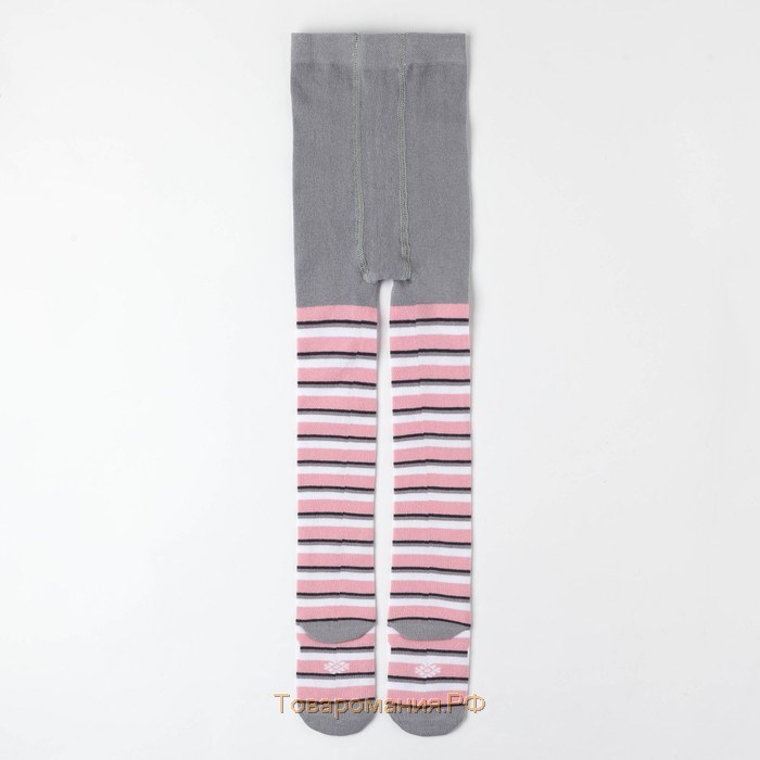 Колготки детские KAFTAN "Заяц" 116-122 см, серый/розовый