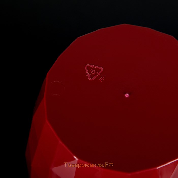 Кашпо многоярусное Ruby «Каскад», 3 шт, 1 л, цвет бордовый