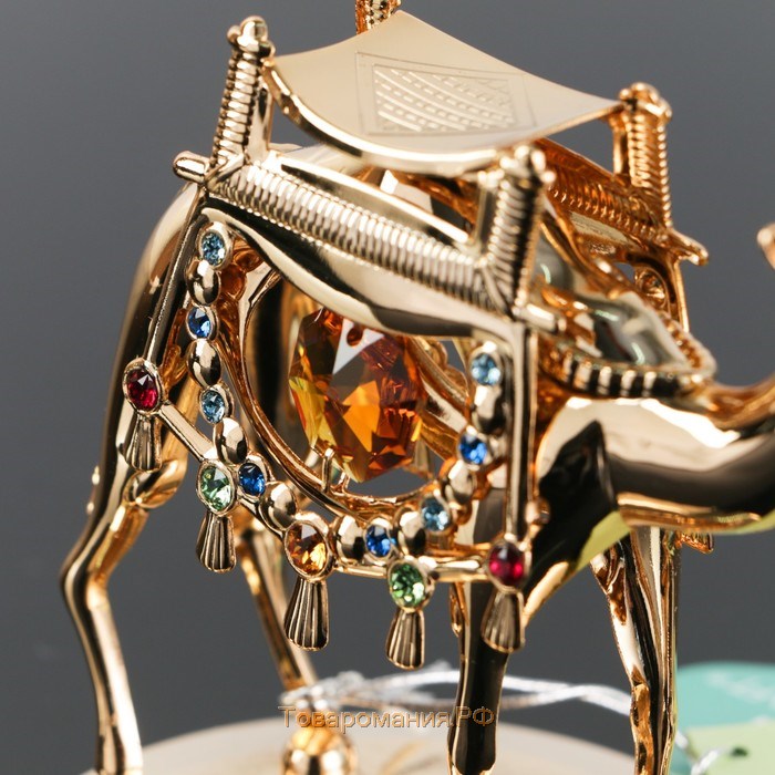Сувенир «Верблюд», 6,5×10×8.5 см, с кристаллами