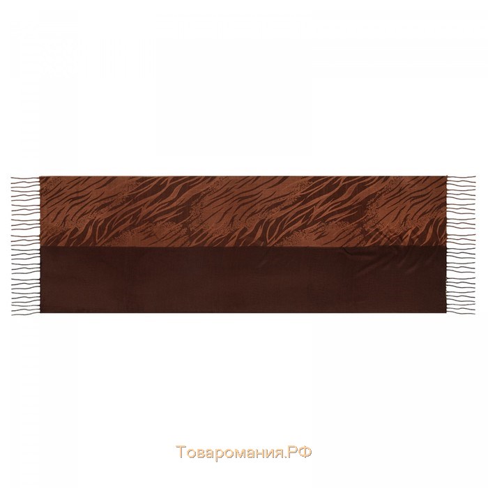 Палантин женский, цвет коричневый, размер 70х180 см