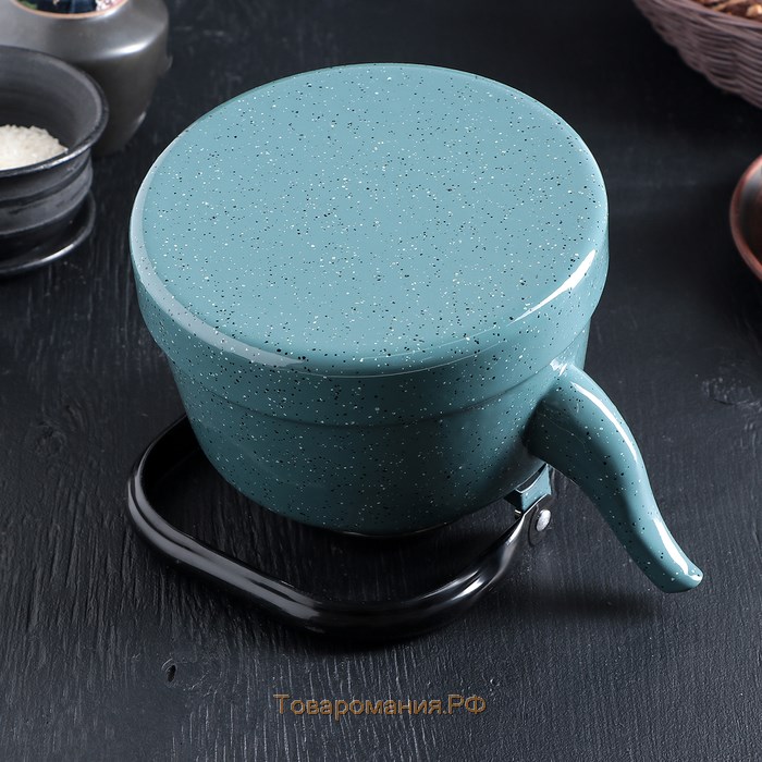 Чайник «Голубой мрамор», 2,5 л, цвет голубой
