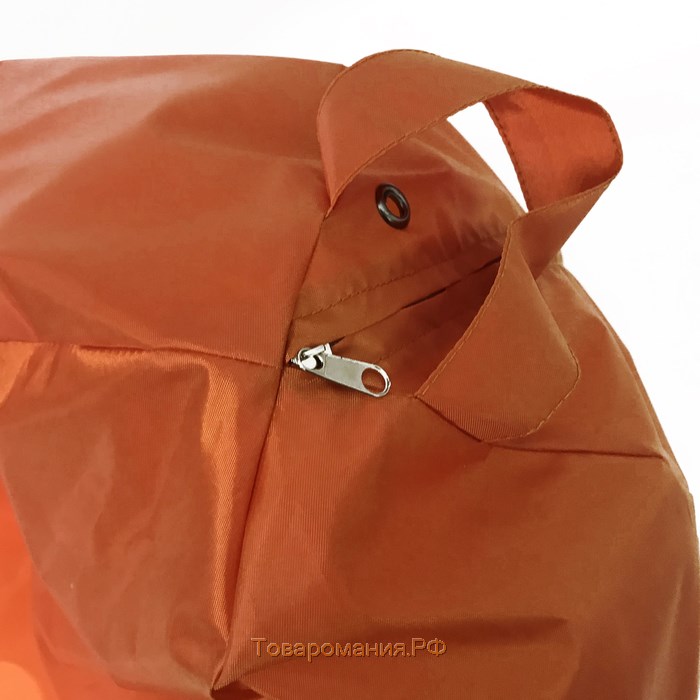 Кресло-мешок «Юниор», ширина 75 см, высота 100 см, цвет оранжевый, плащёвка