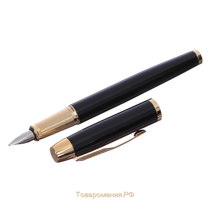 Набор Parker IM Core FK221 Black GT ручка перьевая + ручка шариковая, корпус из нержавеющей стали (2093216), В ПОДАРОЧНОМ ПАКЕТЕ