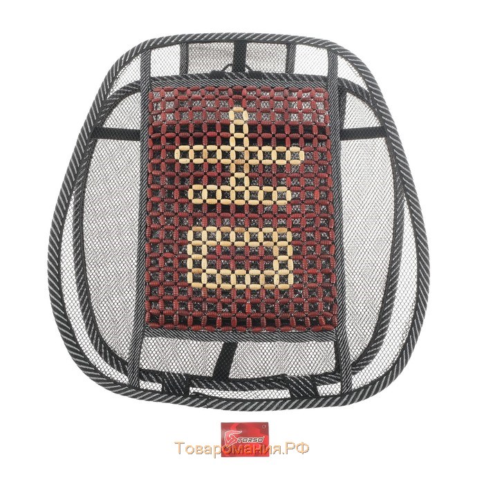 Накидка-массажер TORSO на сиденье, 123×47 см, узорная бамбуковая массажная вставка