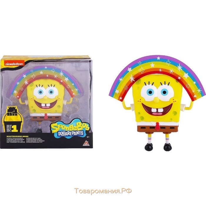 Игрушка пластиковая SpongeBob «Спанч Боб радужный», 20 см