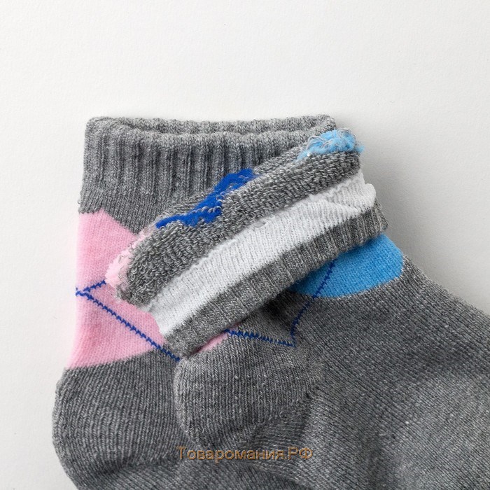 Носки детские махровые, цвет серый, размер 18-20