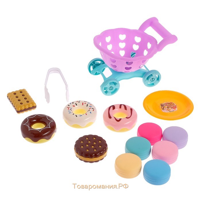 Игровой набор «Магазинчик» с тележкой и продуктами питания