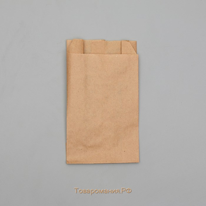 Пакет бумажный фасовочный, крафт, V - образное дно, 17.5×10×5 см