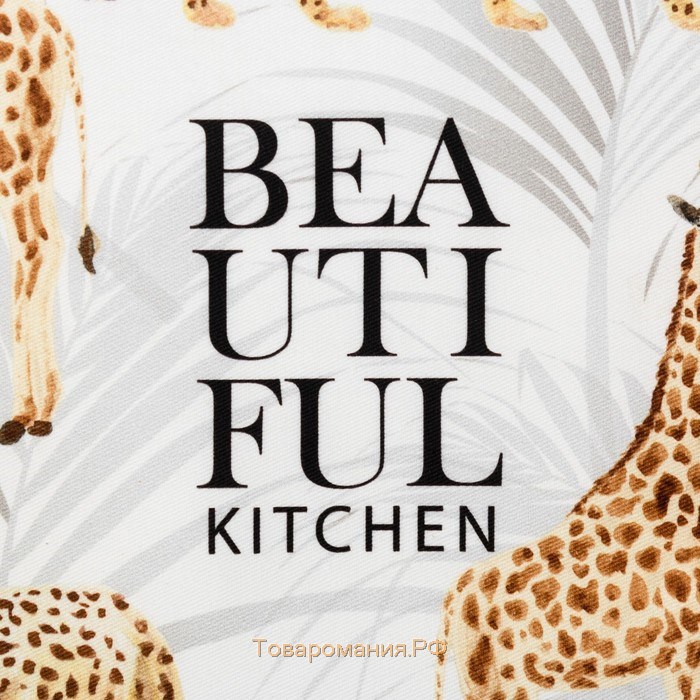 Полотенце ""  Beautyful kitchen 40х73 см, 100% хлопок, саржа 190 г/м2