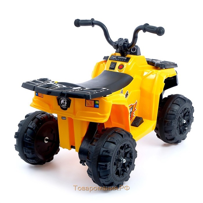 Детский электромобиль «Квадрик», цвет жёлтый