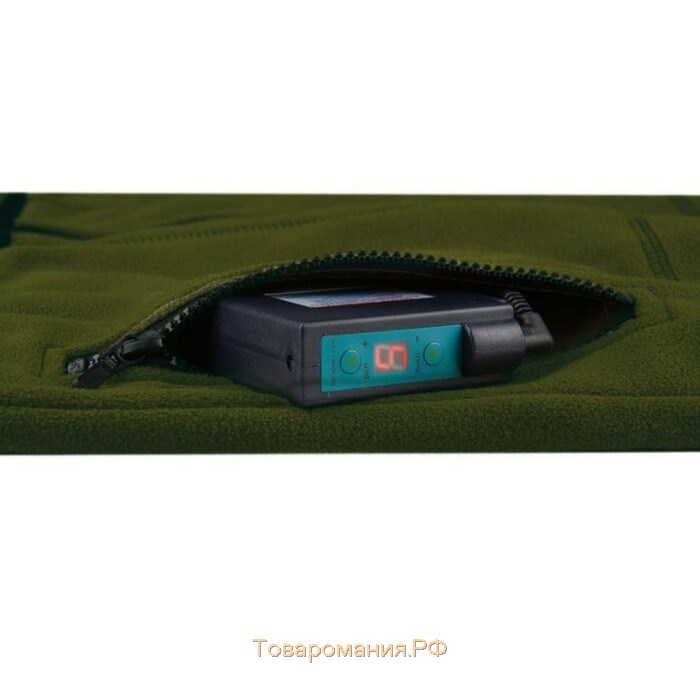 Женский флисовый жилет с подогревом RedLaika RL-05 хаки, 44-46, 2 USB модуля, без аккумулятора