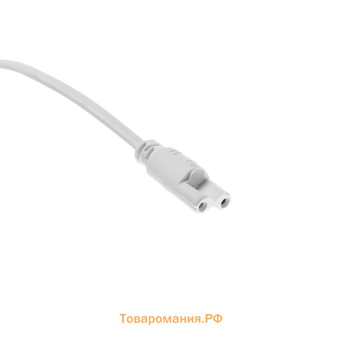 Шнур сетевой Ecola LED linear, для светильника T5 с вилкой, 1 м