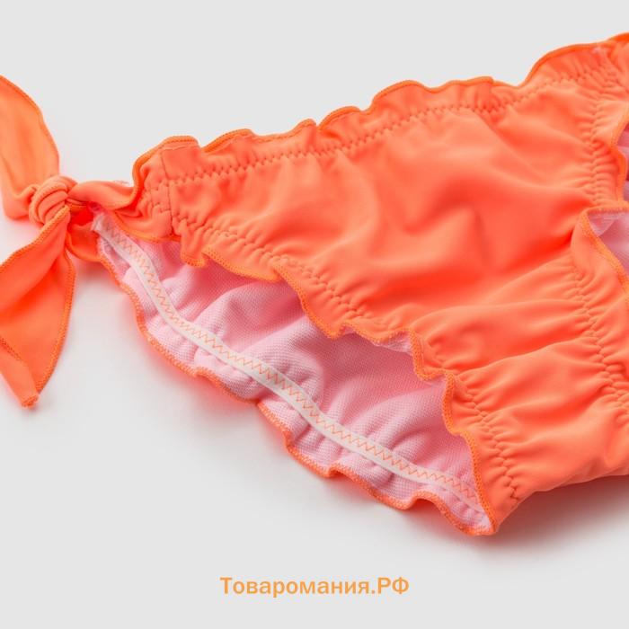 Трусы купальные для девочек с завязками MINAKU "Sunny Life", рост 86-92  (2) см,цвет оранжевый