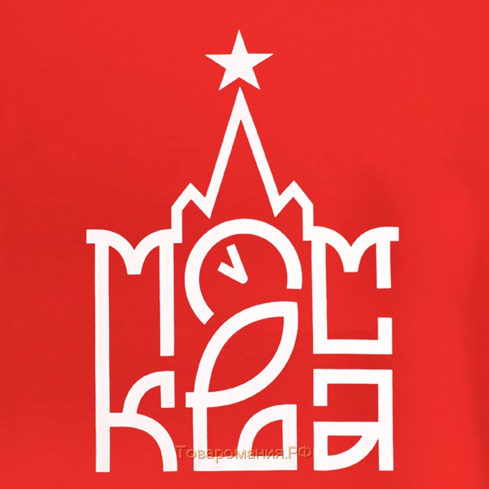 Футболка KAFTAN «Москва», р. S (46), цвет красный