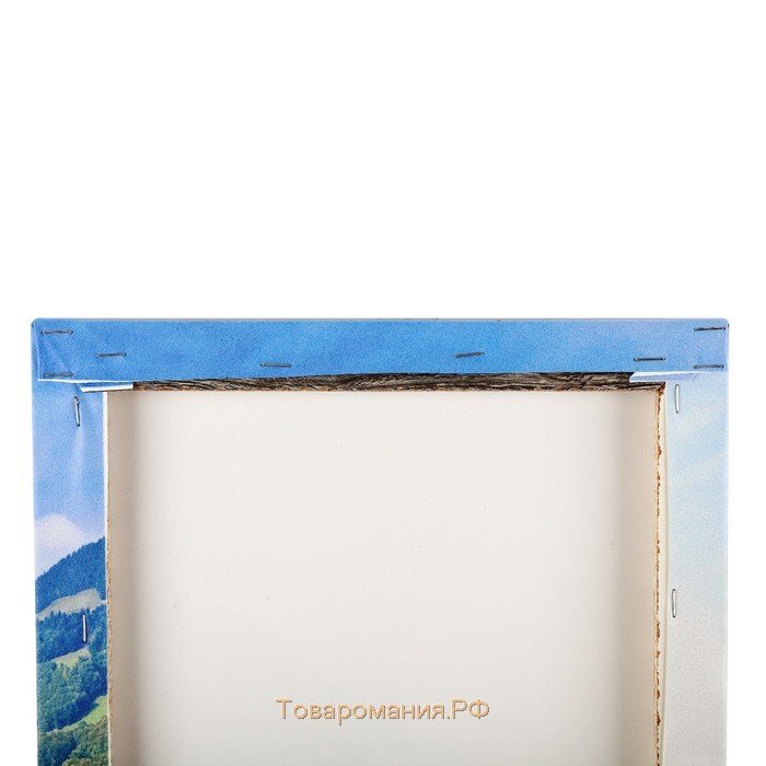 Картина модульная на подрамнике  "Горное озеро" (2-25х50, 30х60см) 80х60 см