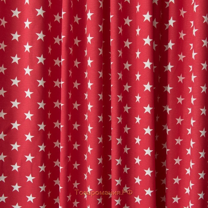 Комплект штор «Сири», размер 170 х 270 см - 2 шт, цвет красный