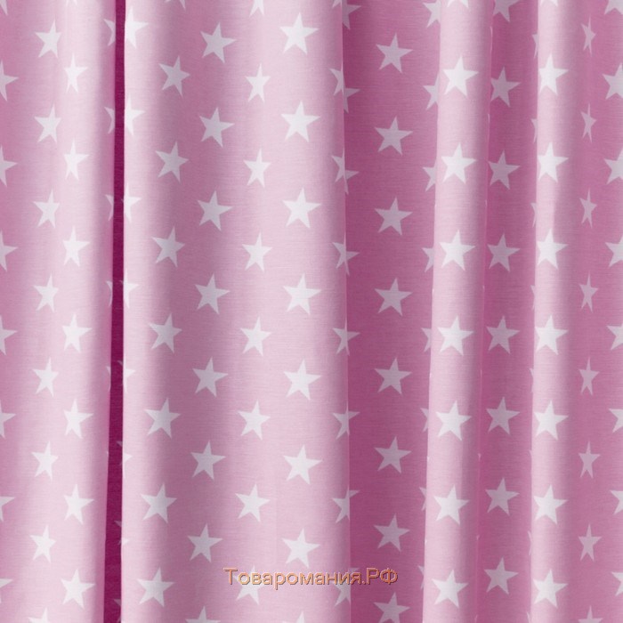 Комплект штор «Сири», размер 170 х 270 см - 2 шт, цвет розовый