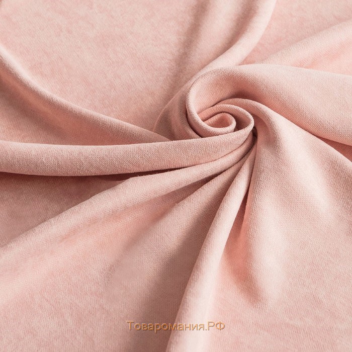 Комплект штор «Софт», размер 240 х 270 см - 2 шт, подхват - 2 шт , цвет светло - розовый