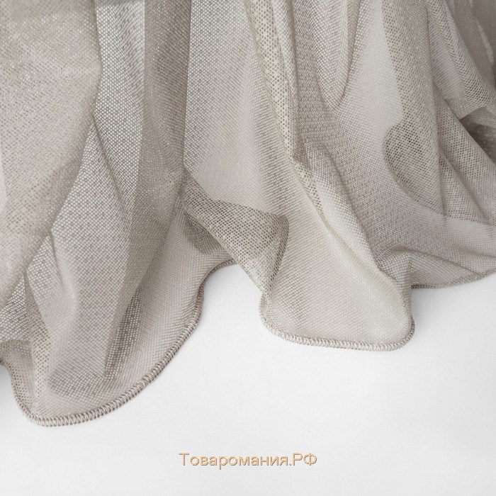 Тюль «Стори», размер 500х270 см, цвет серый