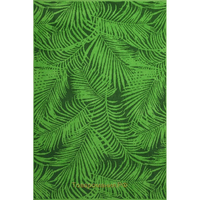 Полотенце махровое Tropical color, 50х90см, цвет зеленый, 360гр/м, хлопок