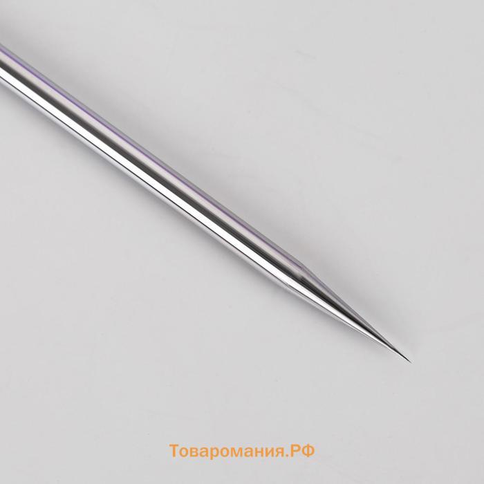 Игла косметологическая, двусторонняя, с петлёй, 12(±0.5) см, серебристая