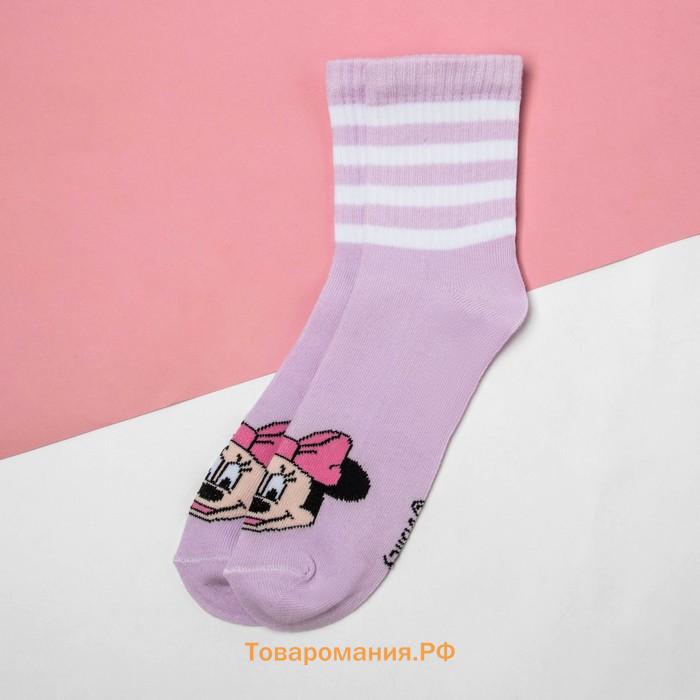 Носки , Минни Маус, розовый, 20-22 см