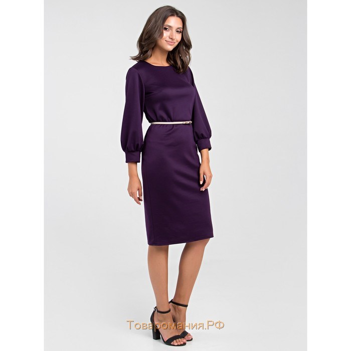 Платье женское, размер 52, цвет фиолетовый