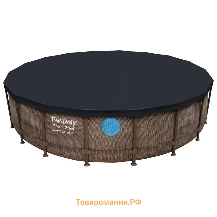 Бассейн каркасный Bestway Power Steel, 549×122 см, фильтр-насос, тент, лестница, 56977