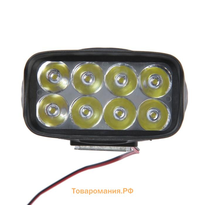 Фарасветодиоднаядлямототехники, 8LED,IP67, 8Вт,направленныйсвет