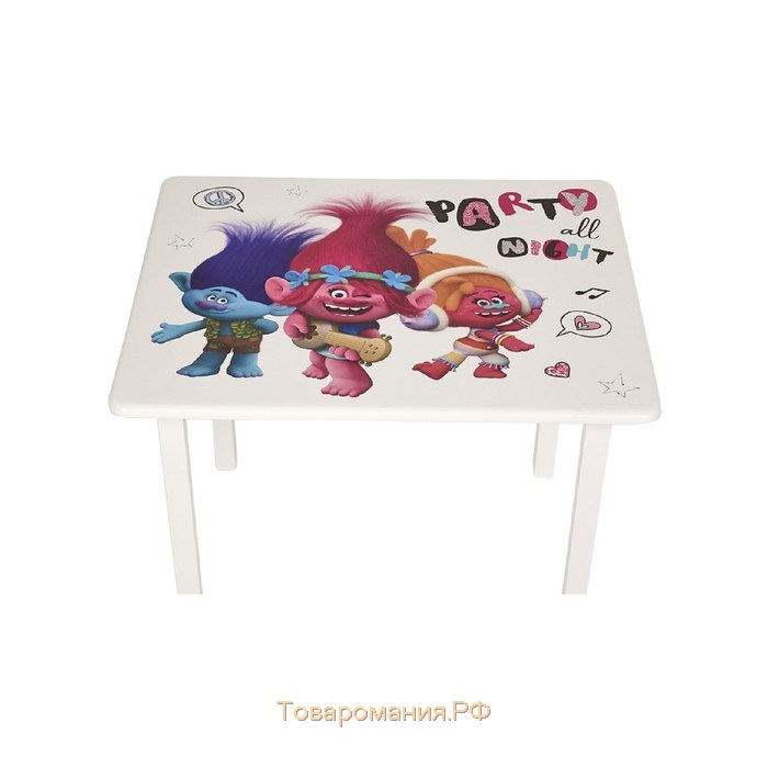 Комплект детской мебели Polini kids Fun 105 S, «Тролли», цвет розовый