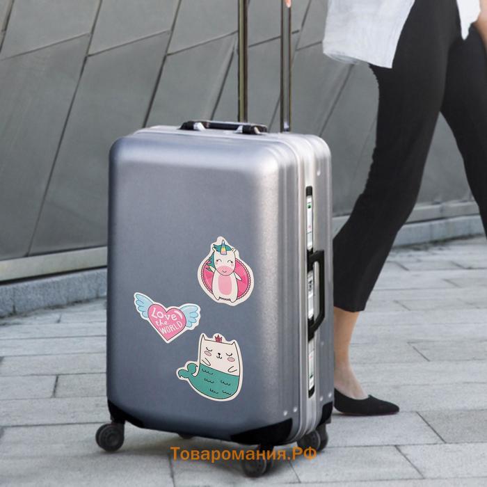 Набор для чемодана «ОтПАНДный чемодан», 2 предмета: ремень, наклейки