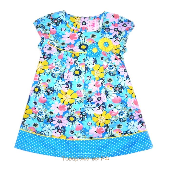 Платье для девочки, рост 80 см, цвет голубой