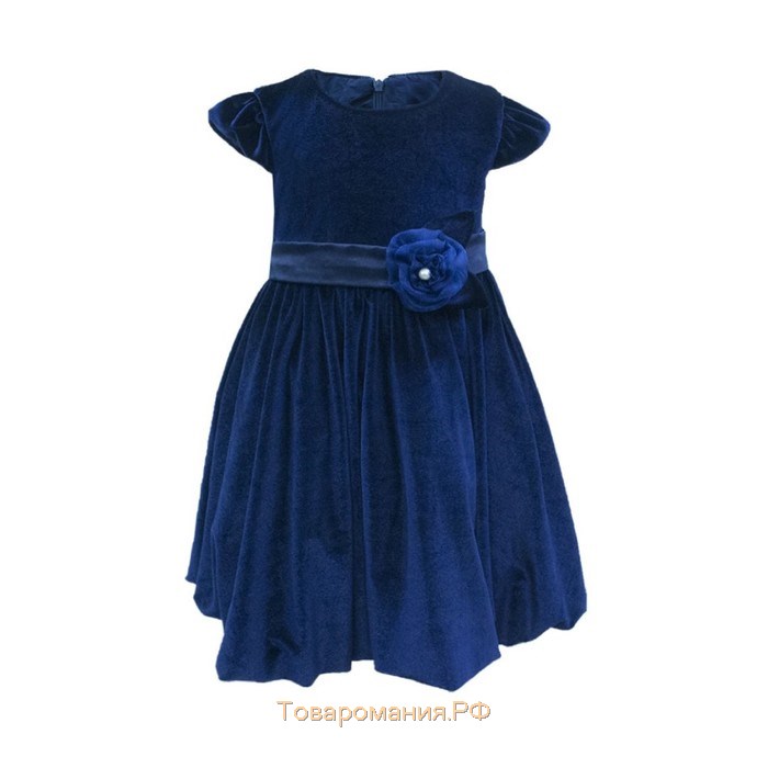 Платье для девочки, рост 86 см, цвет синий