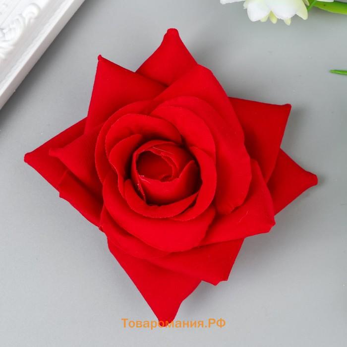Декор для творчества "Алая роза"  9,5х9,5 см